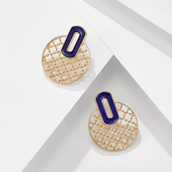 Summer Fashion Oil Drop Round Earrings - Picture 2 of 4